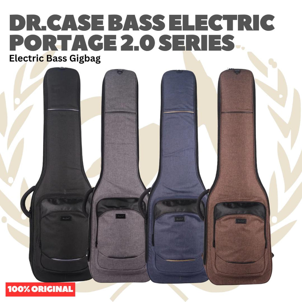 Dr Case Portage 2.0 Series Bass Electric Gigbag - Tas Softcase Bass Elektrik Gig Bag Original Asli