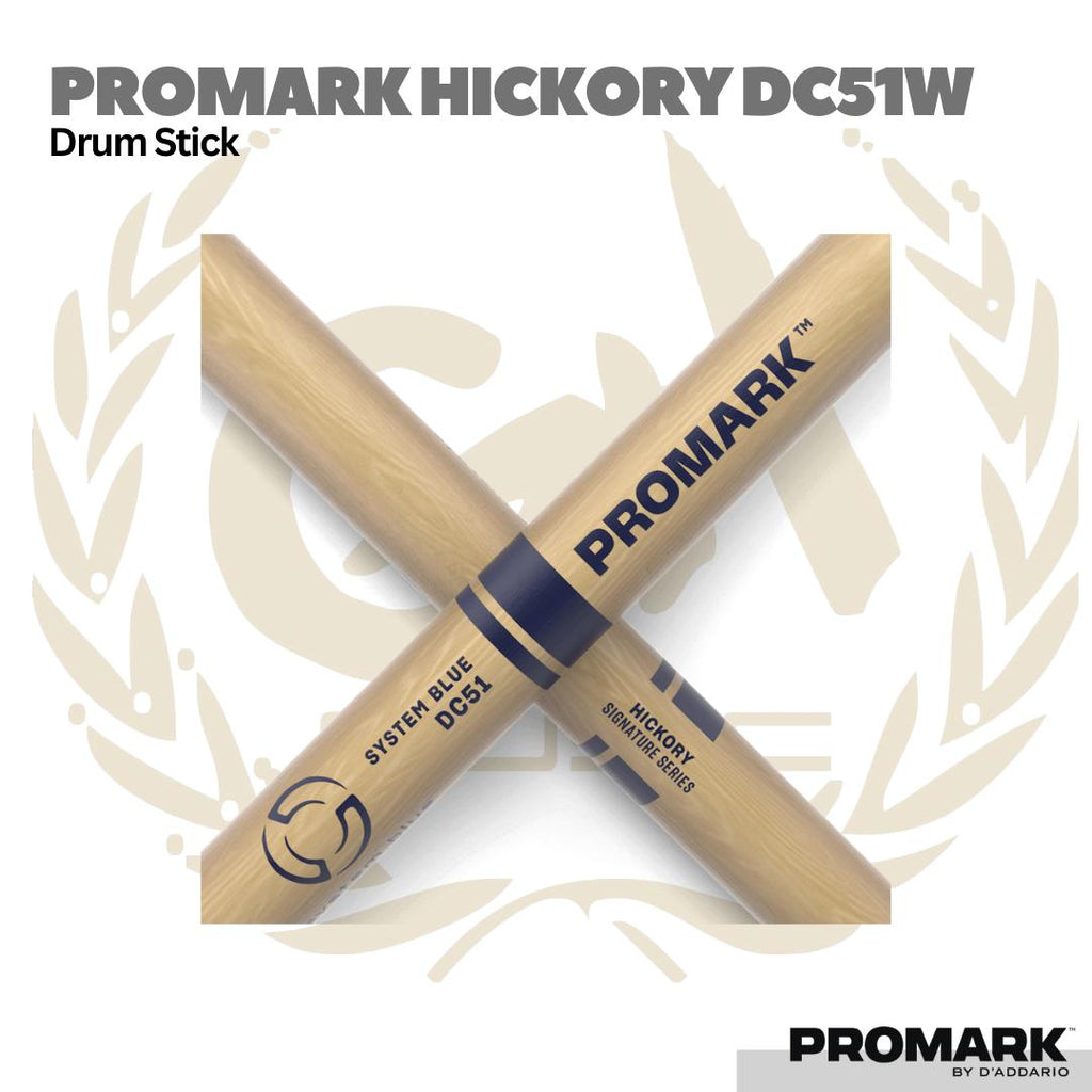 Promark DCS51W Hickory Drum Stick - Stik Drum