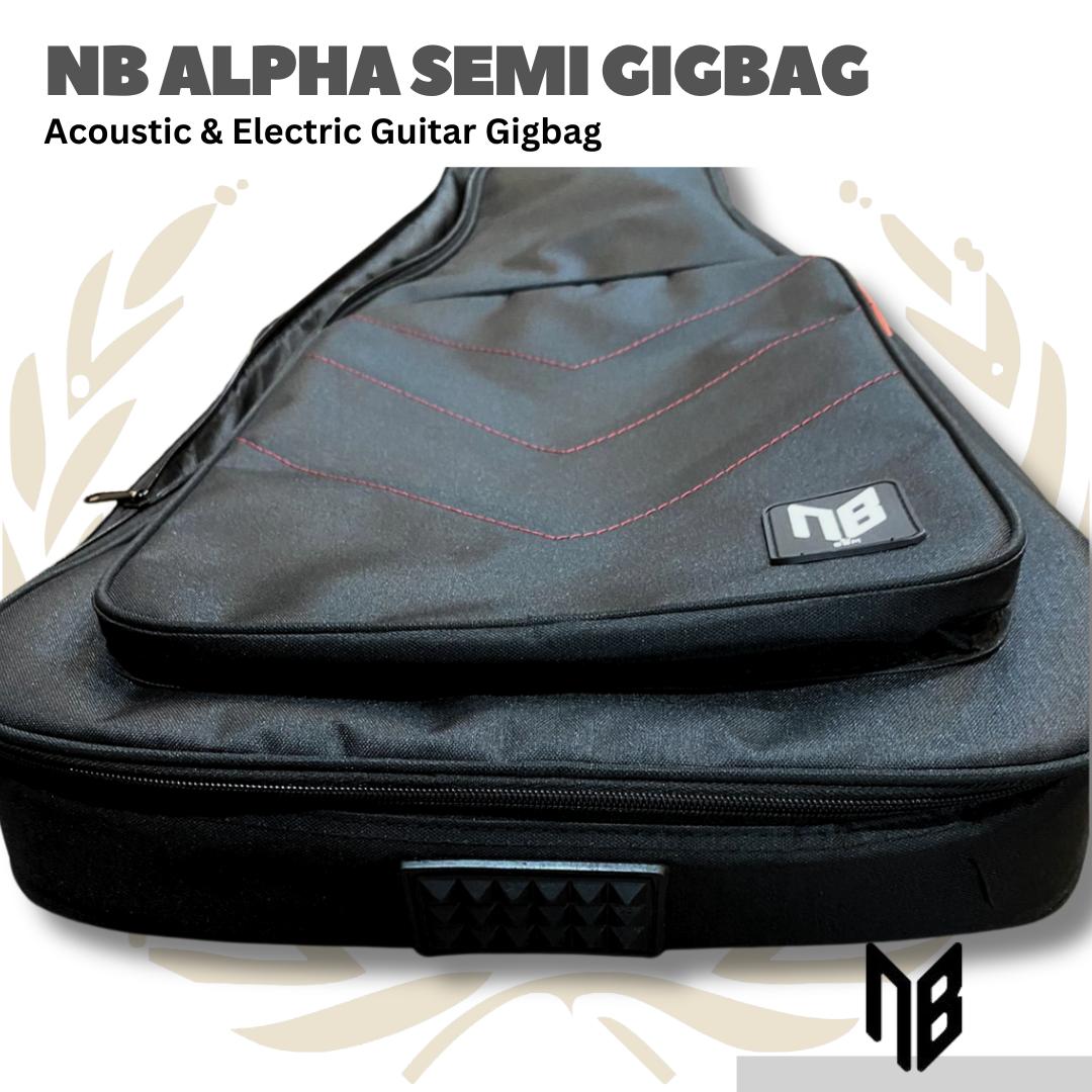 NB Alpha Electric Guitar Semi Gigbag - Tas Gitar Elektrik Semi Gigbag