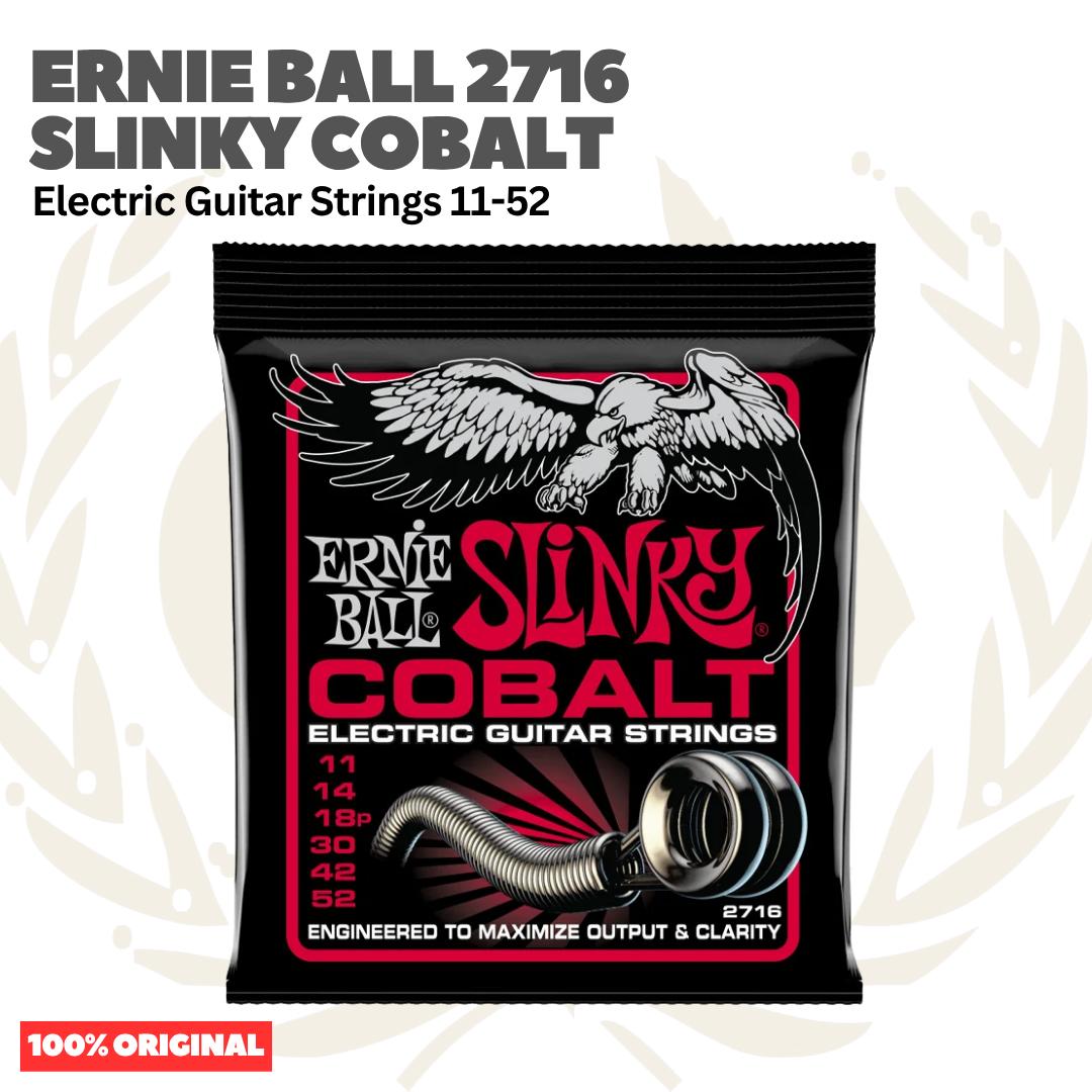 Ernie Ball 2716 11-52 Burly Slinky Cobalt Electric Guitar Strings - Senar Gitar Listrik