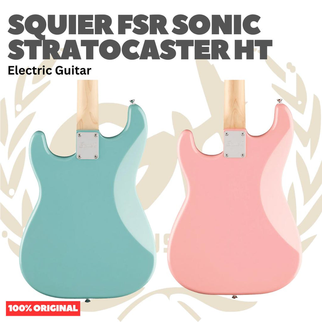 SQUIER FSR Sonic Stratocaster HT Electric Guitar - Gitar Listrik Elektrik Hardtail non Tremolo Original Asli