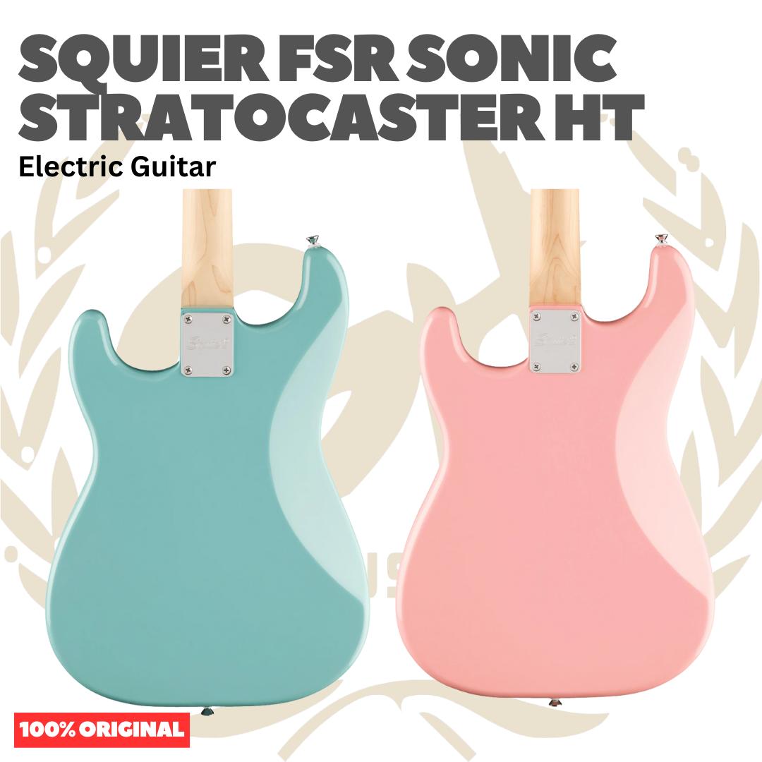 SQUIER FSR Sonic Stratocaster HT Electric Guitar - Gitar Listrik Elektrik Hardtail non Tremolo Original Asli