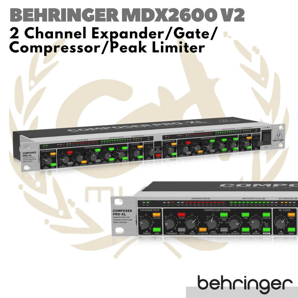 BEHRINGER MDX2600 V2 Expander/ Gate / Compressor / Peak Limiter