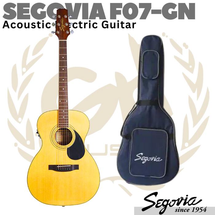 SEGOVIA F07 GN EQT Slim Body Acoustic Electric Guitar | Gitar Akustik
