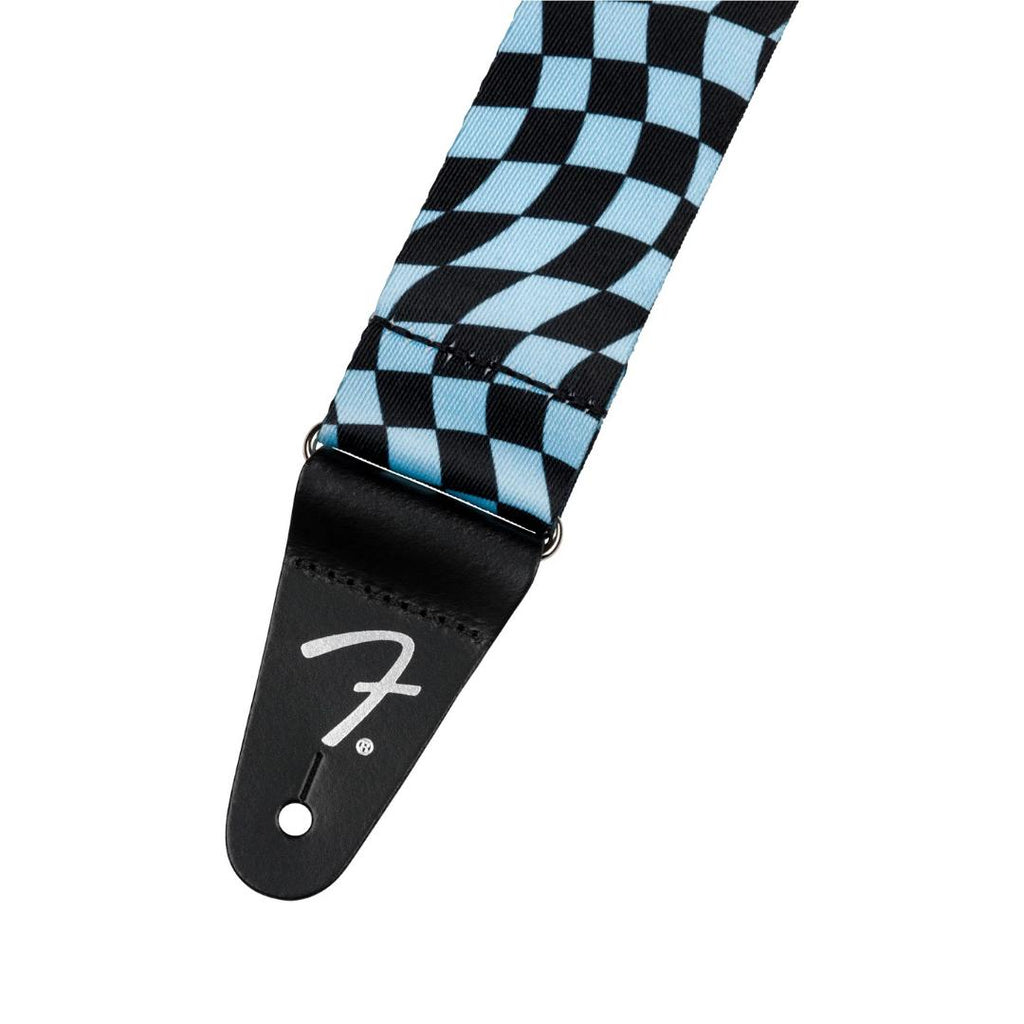 Fender Wavy Checkerboard Polyester Guitar Strap - Strep Gitar