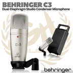 BEHRINGER C3 Dual-Diaphragm Studio Condenser Microphone | Mic Rekaman