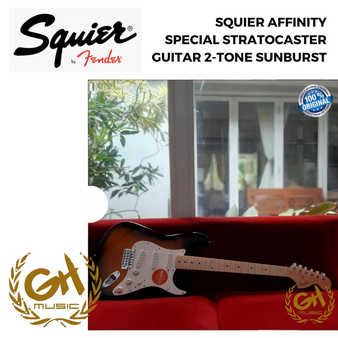SQUIER AFFINITY SPECIAL STRATOCASTER GUITAR 2-TONE SUNBURTS