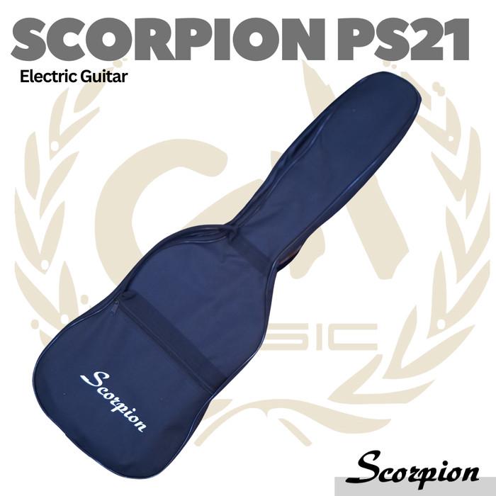 SCORPION PS21 Premium Series Electric Guitar | Gitar Listrik Strato - BK