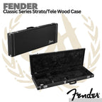 Fender Classic Series Stratocaster/Telecaster Guitar Wood Case - Tweed