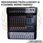 RECORDING TECH LUXURY 8 MIXING CONSOLE | Audio MIxer 8 Channel Luxury8