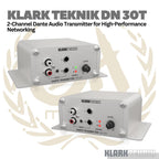 Klark Teknik DN 30T 2-Channel Dante Audio Transmitter For High-Performance Networking
