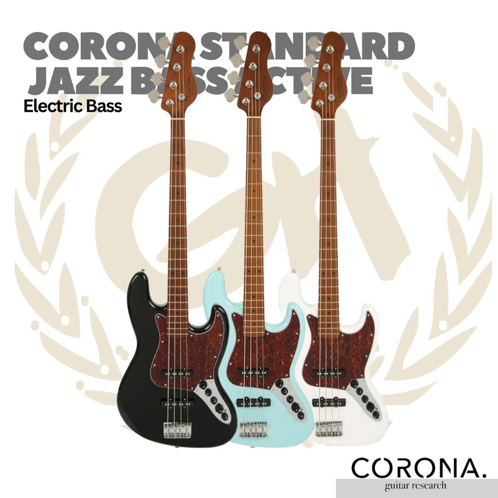 CORONA Standard Jazz Bass Active Electric Bass - Bass Elektrik