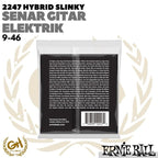 Ernie Ball 2247 Hybrid Slinky Stainless Steel Wound Electric | 9-46