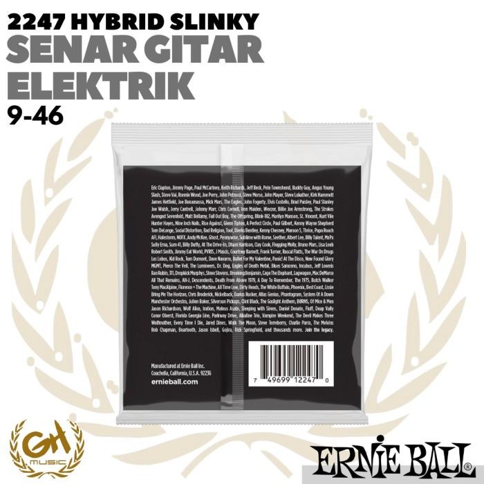 Ernie Ball 2247 Hybrid Slinky Stainless Steel Wound Electric | 9-46