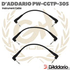 D'addario PW-CGTP-305 3 Pack Effect Patch Cable - Kabel Jumper Efek Pedal Isi 3