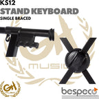 BESPECO KS12 SINGLE BRACED KEYBOARD STAND