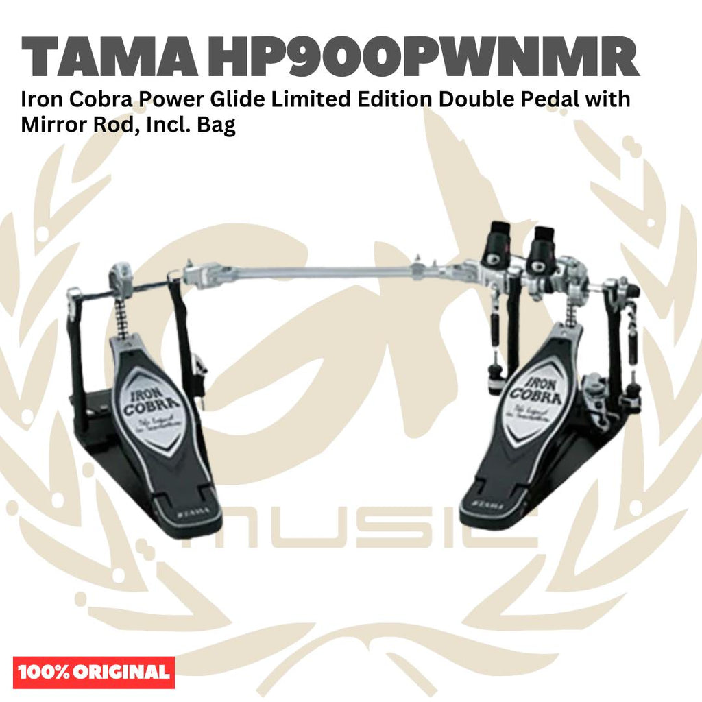 TAMA HP900PWNMR Iron Cobra Power Glide Limited Edition Double Pedal with Mirror Rod - Dobel Pedal Kick Twin Pedal Drum