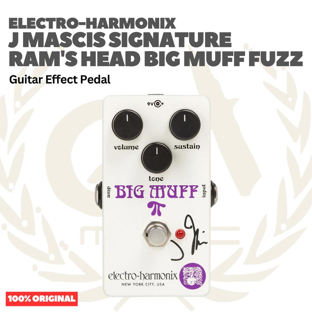 Electro-Harmonix J Mascis Signature Ram's Head Big Muff Fuzz Guitar Pedal - Efek Pedal Gitar