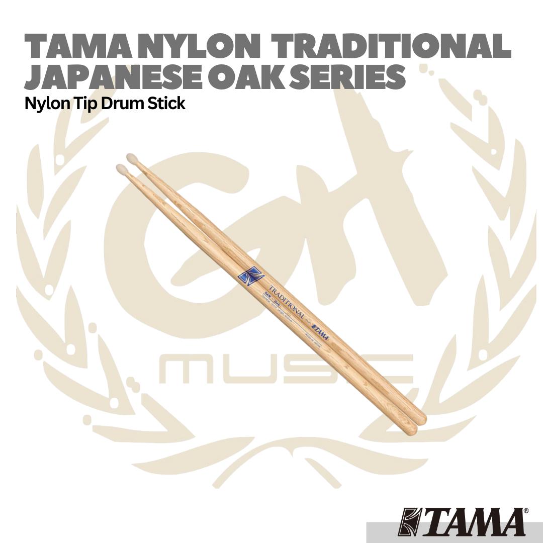 TAMA Traditional Series Japanese Oak Drum Sticks, Nylon Tip