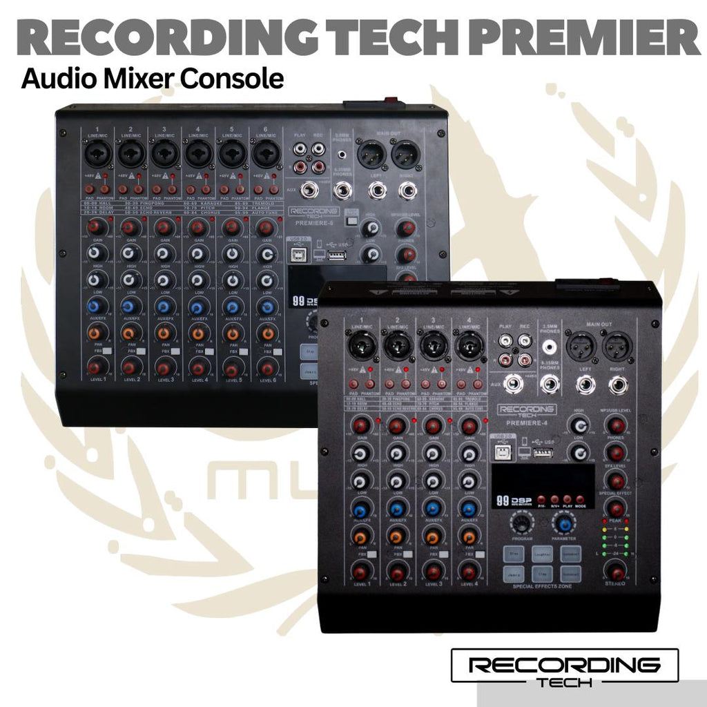 RECORDING TECH PREMIERE-4 Audio Mixer Console | Premiere4