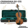 CREMONA SV-175 Violin Outfit | Biola 4/4 3/4 1/2 Size SV175