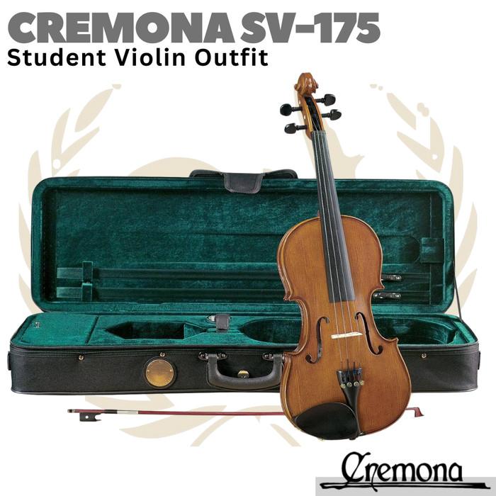 CREMONA SV-175 Violin Outfit | Biola 4/4 3/4 1/2 Size SV175