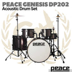 PEACE GENESIS DP202 Acoustic Drum Set Kit + Cymbals | Akustik
