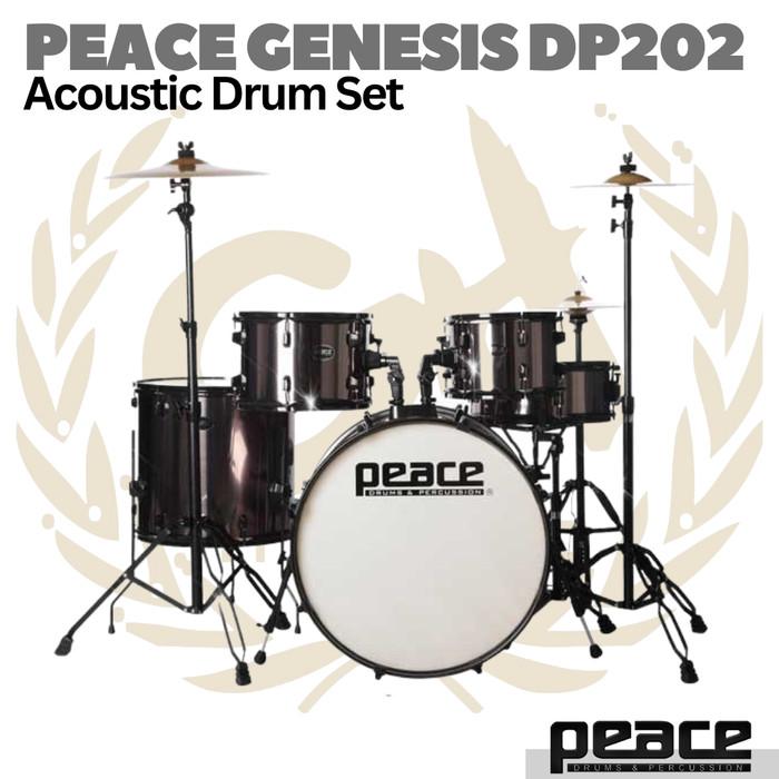 PEACE GENESIS DP202 Acoustic Drum Set Kit + Cymbals | Akustik