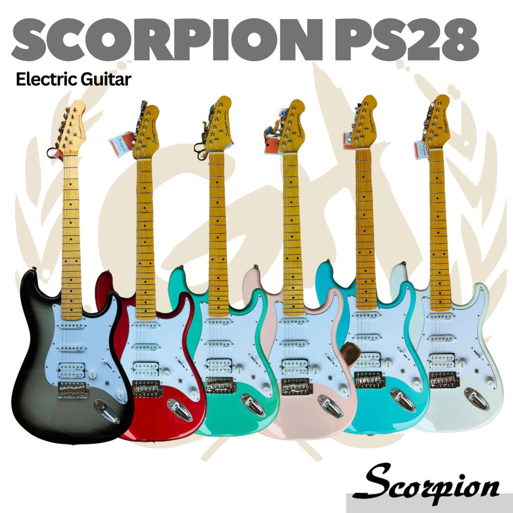 Scorpion Premium Series PS28 Electric Guitar - Gitar Elektrik Listrik PS-28 Stratocaster