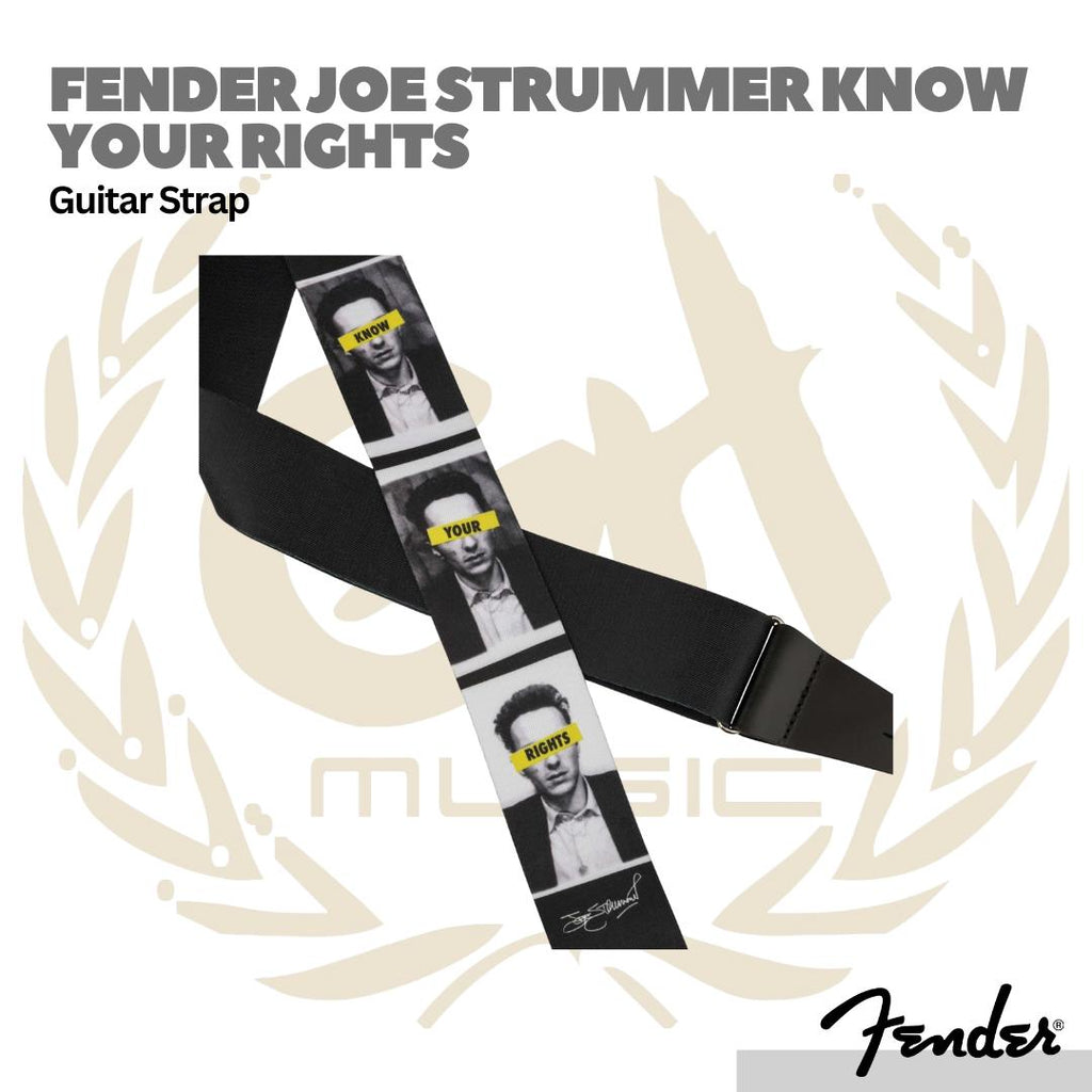 Fender Joe Strummer Know Your Rights Guitar Strap - Strep Gitar Bass