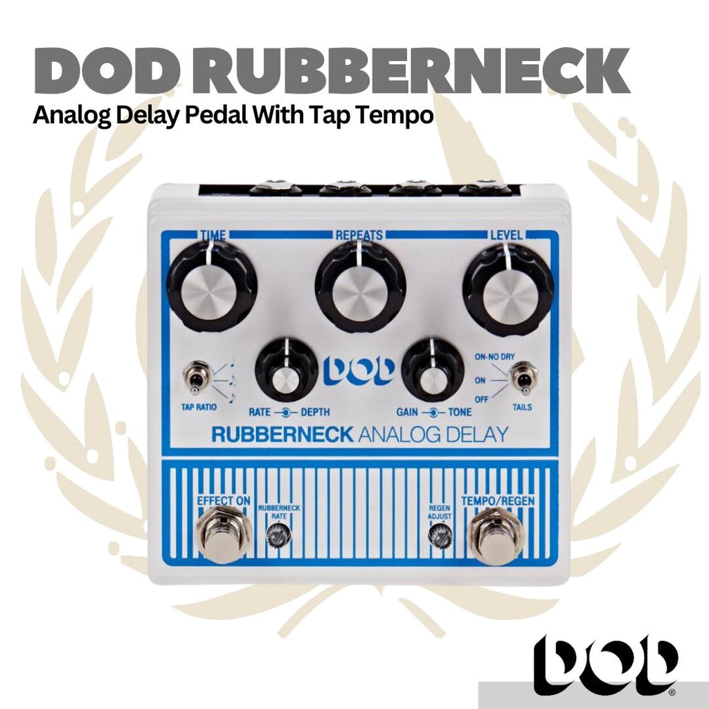 DOD Rubberneck Analog Delay Pedal with Tap Tempo - Efek Gitar