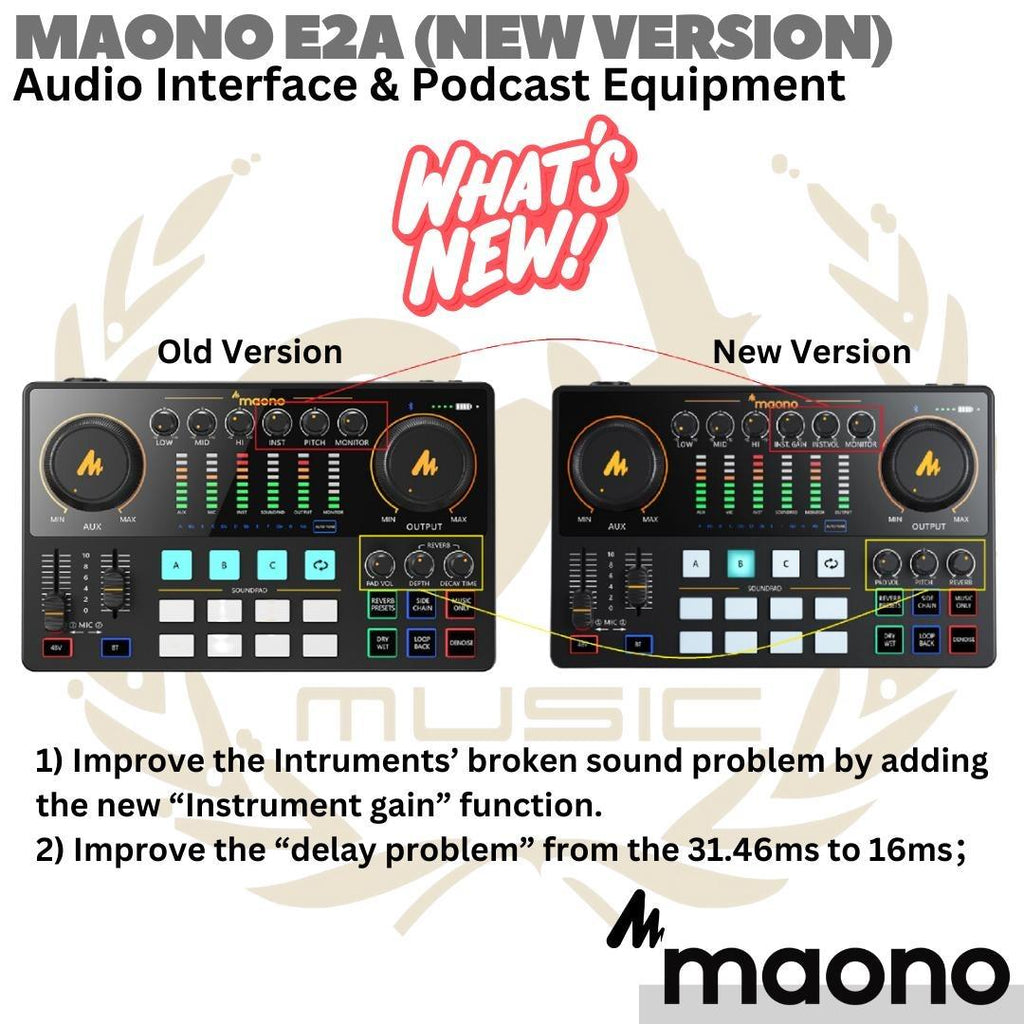 MAONO E2 Maonocaster Live Streaming & Podcast Console | Soundcard AME2
