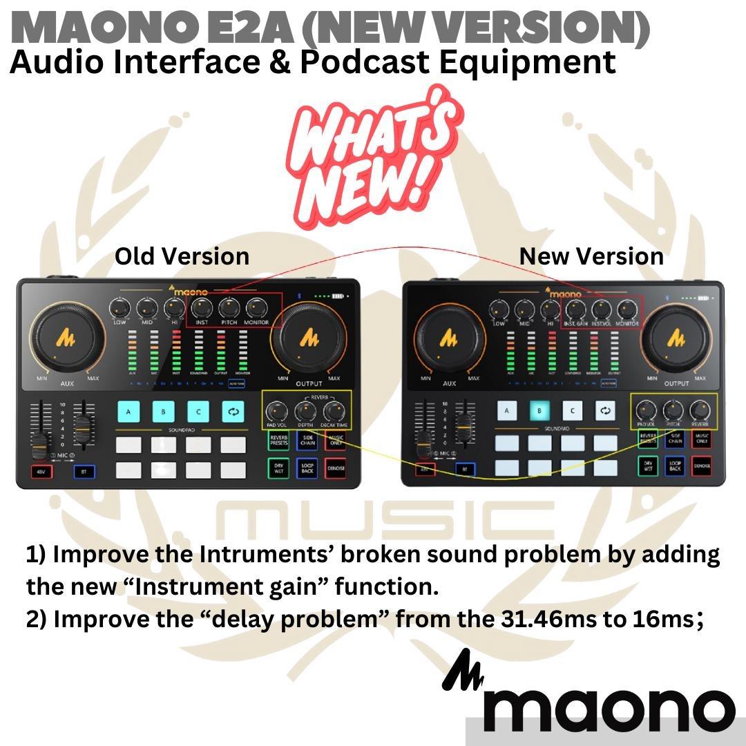 MAONO E2 Maonocaster Live Streaming & Podcast Console | Soundcard AME2