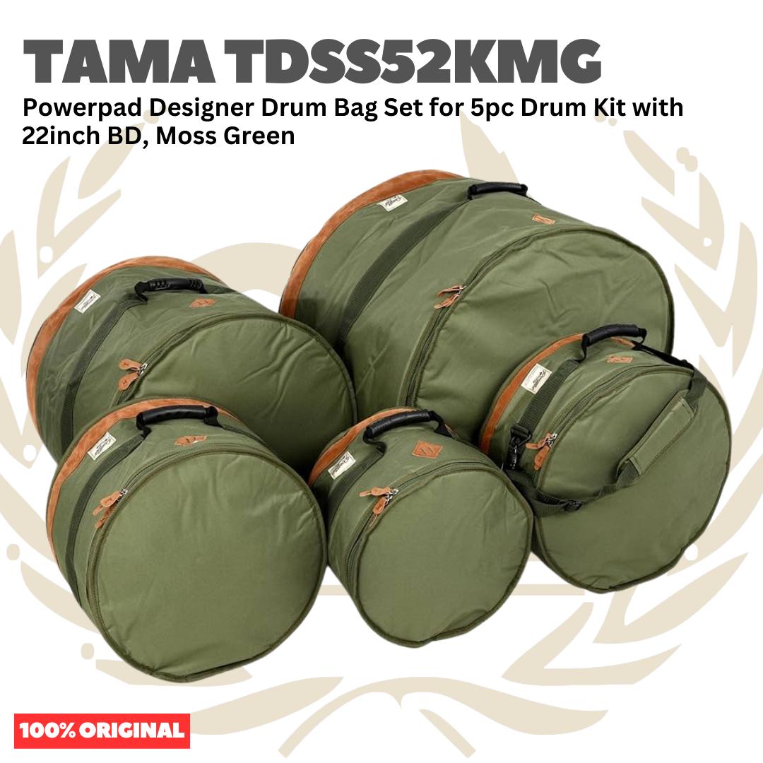 Tama TDSS52K Powerpad Designer Drum Bag Set for 5pc Drum Kit with 22inch BD - Tas Drum
