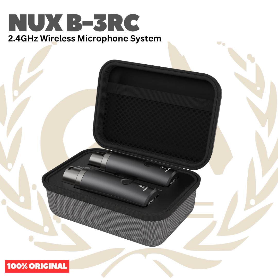 NUX B-3RC 2.4GHz Wireless Microphone System - B3RC Mic Dynamic Mikrofon Genggam Original Asli dengan Audio 24-bit dan Latensi Ultra Rendah