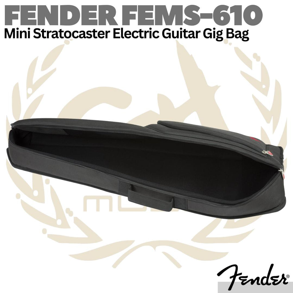Fender FEMS610 Mini Stratocaster Electric Guitar Gig Bag | Tas Gitar