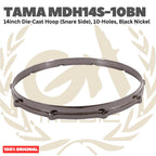 TAMA MDH14S 14inch Die-Cast Hoop (Snare Side), 8 & 10 Holes, Black Nickel - Ring Snare Drum Original Asli