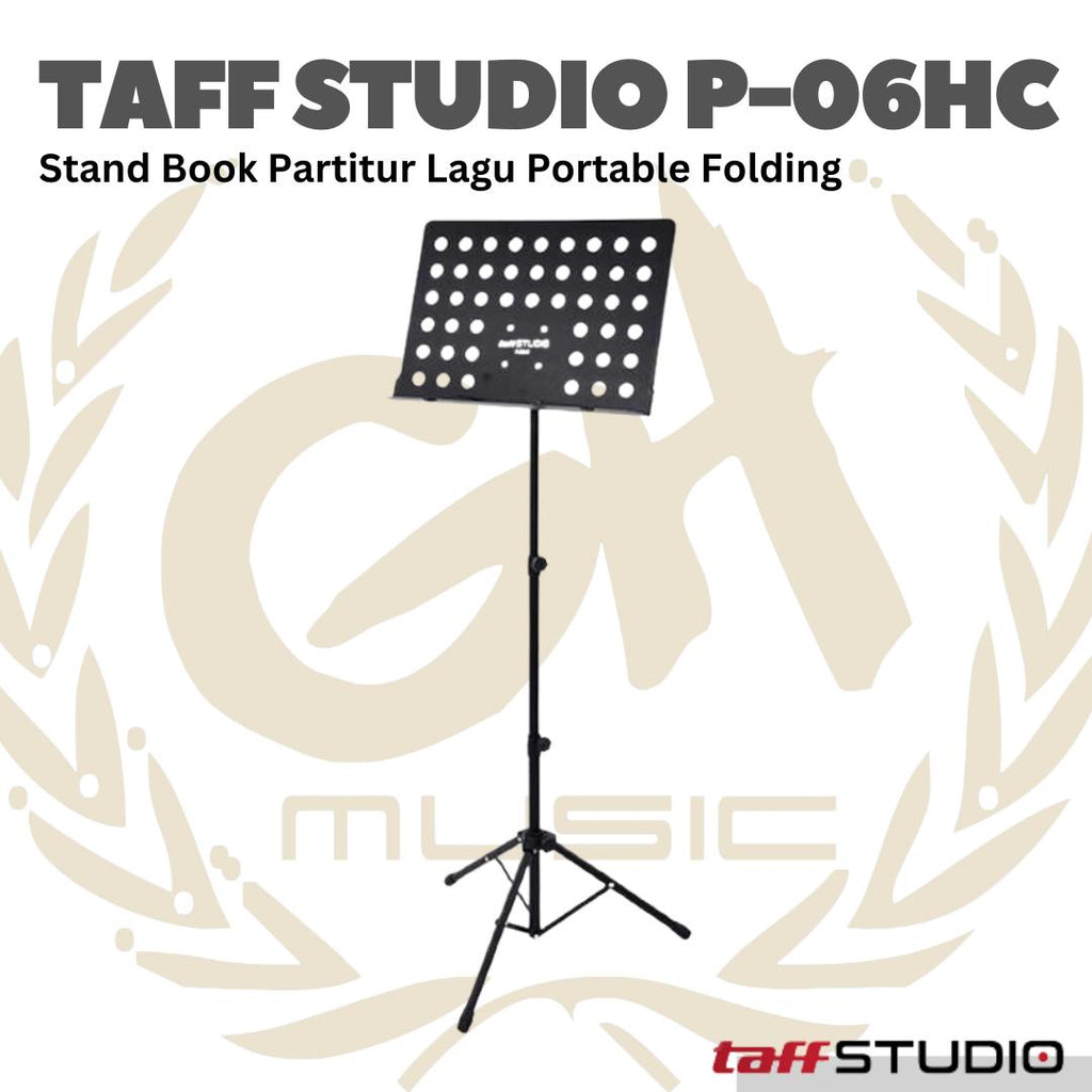 P-06HC Stand Partitur Musik Portable Folding Music Sheet Orchestra P-06HC - Stand Book P06HC Stand Lipat P 06HC