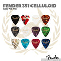 Fender 351 Celluloid Medley Guitar Pick, 12-Pack, Thin - Pick Gitar Bass
