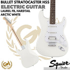 SQUIER BULLET STRATOCASTER HSS ELEKTRIC GUITAR LAURAL FB ARCTIC WHITE