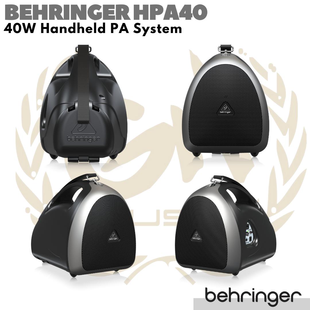 BEHRINGER HPA40 40W Handheld PA System | Ampli Speaker Portable Mini