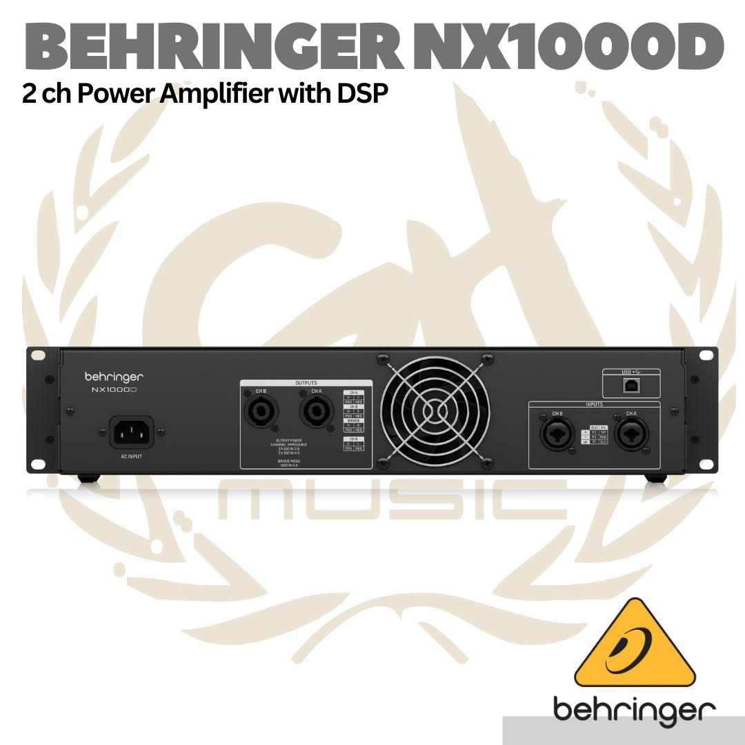 Behringer NX1000D Power Amplifier with DSP - Mixer 2 ch Class D