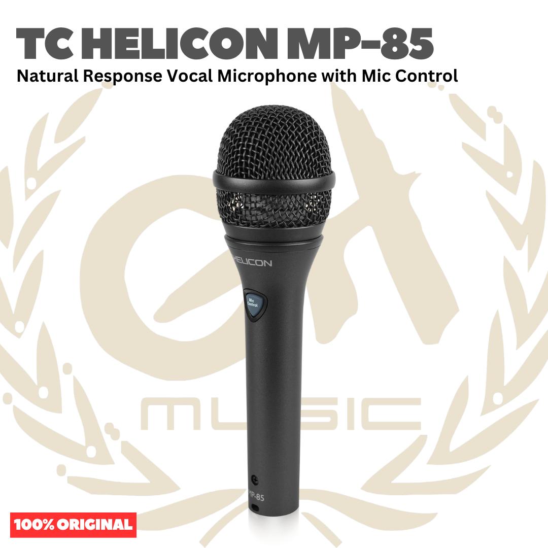 TC Helicon MP-85 Natural Response Vocal Microphone with Mic Control - Mik Dynamic Mikrofon Genggam Handheld MP85 Original Asli