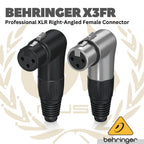 Behringer X3FR Professional XLR Right-Angled Female Connector - Jack XLR Female Angled 3 Pin X3-FR
