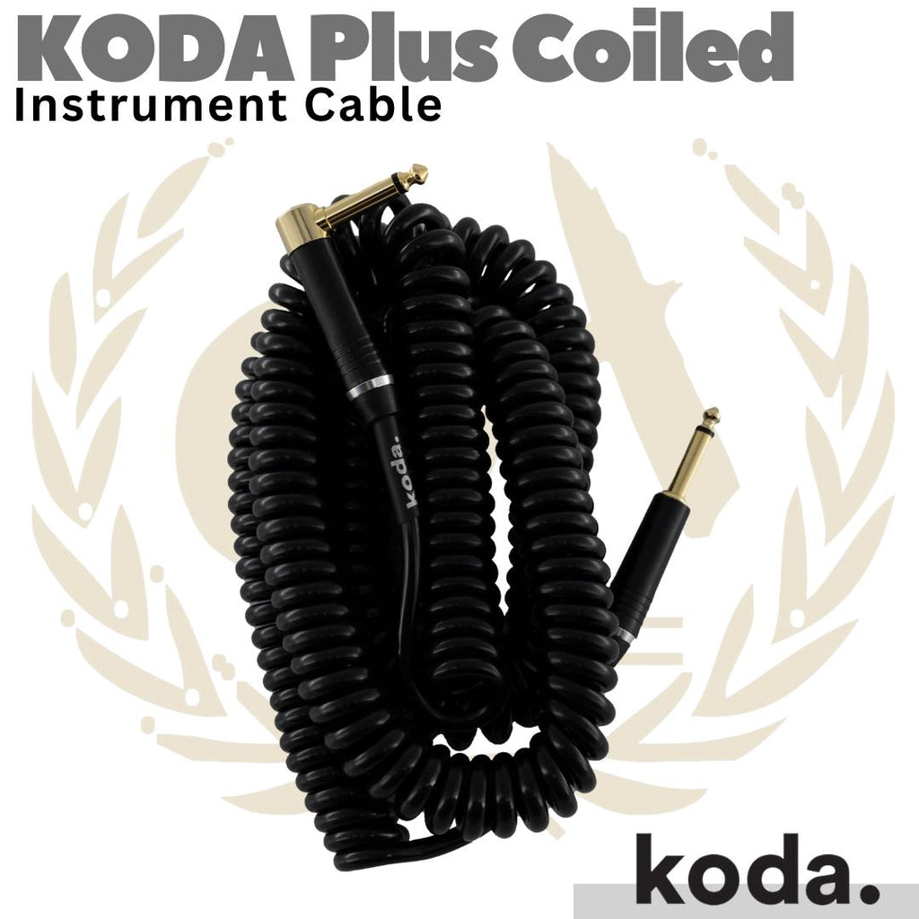 KODA Plus Coiled Instrument Cable | Kabel Jack Akai Gitar Bass TS