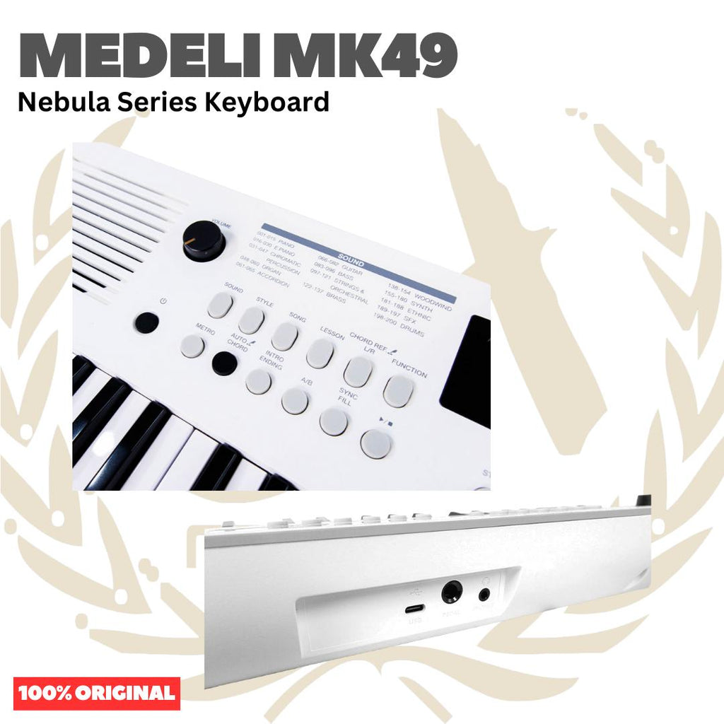 MEDELI MK49 49-Keys Nebula Series Keyboard Portable - MK-49 Keyboard Original Asli