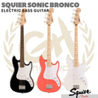SQUIER SONIC BRONCO Electric Bass Guitar | Bass Listrik Elektrik - BLACK