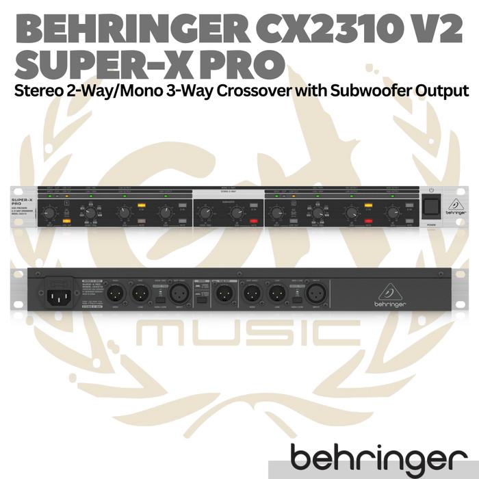 BEHRINGER SUPER-X PRO CX2310 V2 3 Way Crossover with Subwoofer Output