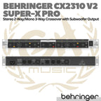 BEHRINGER SUPER-X PRO CX2310 V2 3 Way Crossover with Subwoofer Output