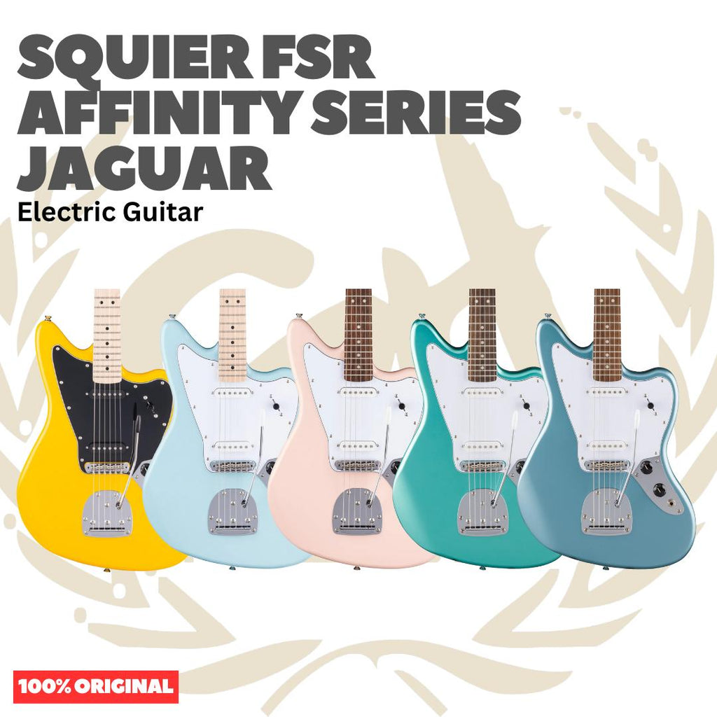 SQUIER FSR Affinity Series Jaguar Electric Guitar - Gitar Listrik Elektrik Original Asli